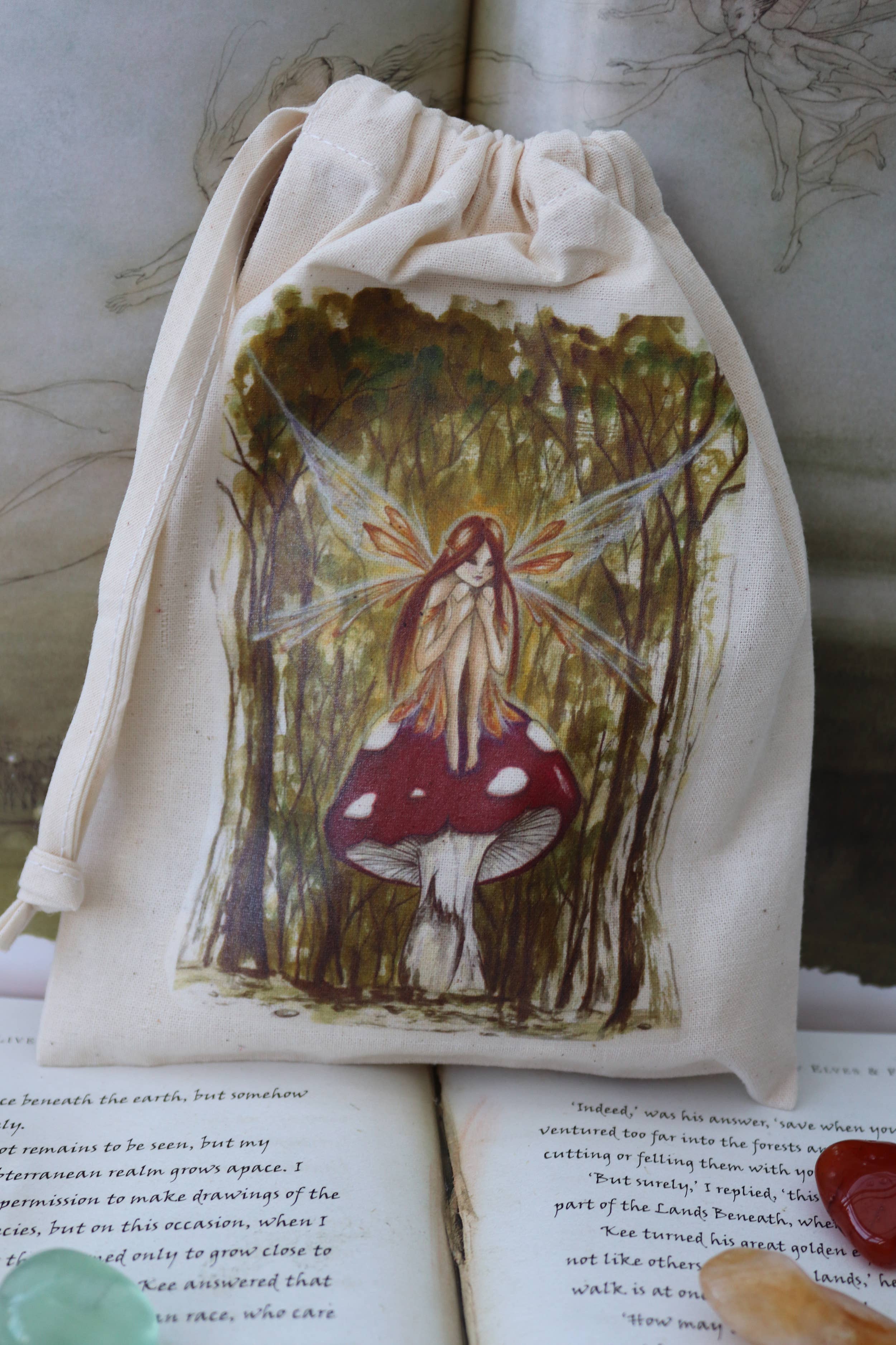 FreeRangeFaeries - Wholesale Pouch - Women's - Woodland Wish Tarot Pouch1