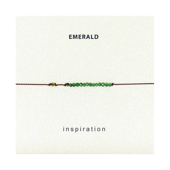 Pulseira de Inspiração Esmeralda, Presente de Dia dos Namorados para Ela por atacado de Soulsilk
