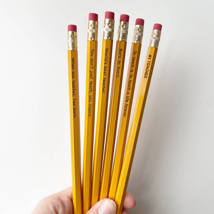 Bleistifte für Lehrer | #2 Bleistifte, 6er-Pack für den Großhandel von Pepper Pop