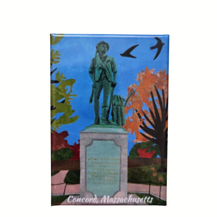 Concord Minuteman Magnet für den Großhandel von Mandy Warhol Fine Art
