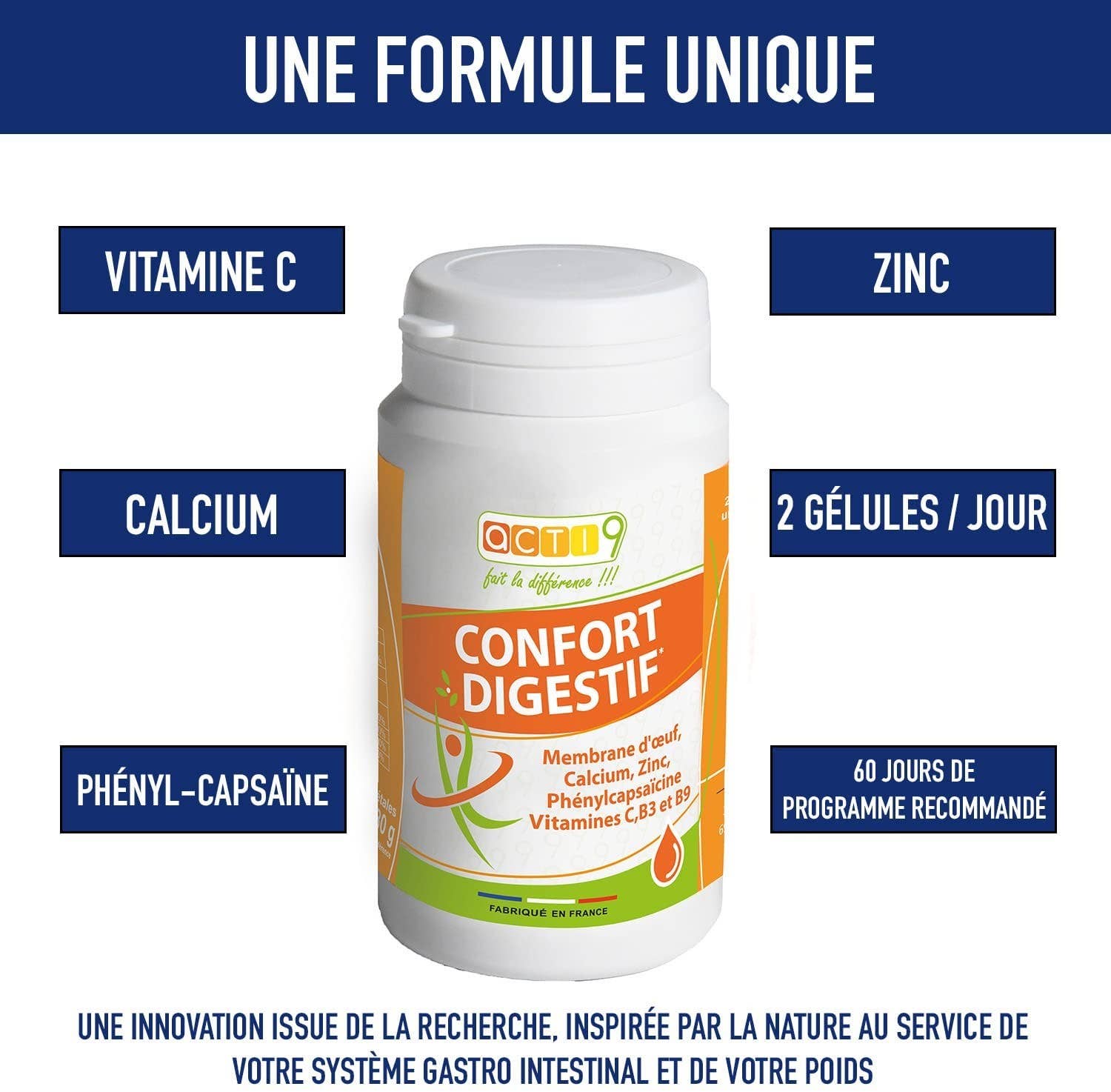 NOV'ACTI - Wholesale Oral Supplement/Vitamin - ACTI9 DIGESTIVE COMFORT0