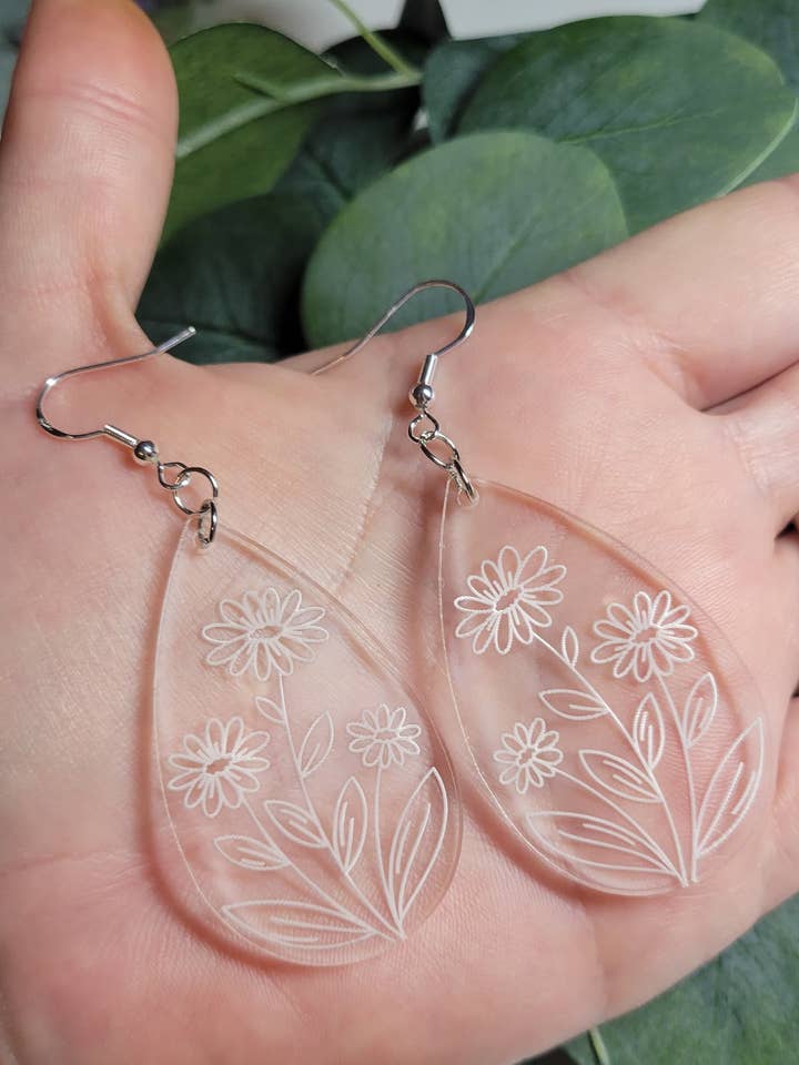 Gänseblümchen gravierter Acryl- für den Großhandel von 432 Customs