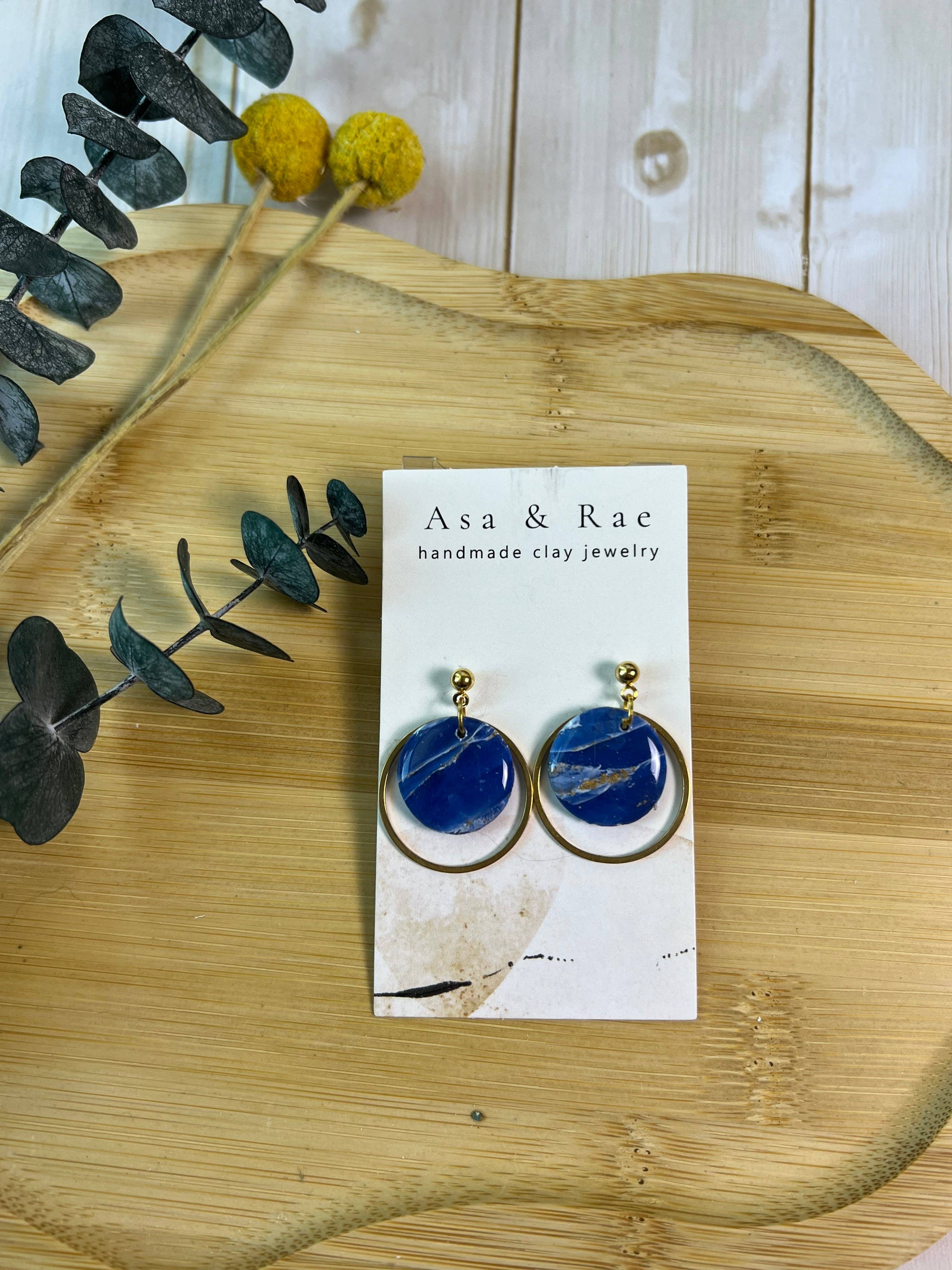 Asa&Rae - Wholesale Dangle Earrings - Gold Ring Circle Dangle14