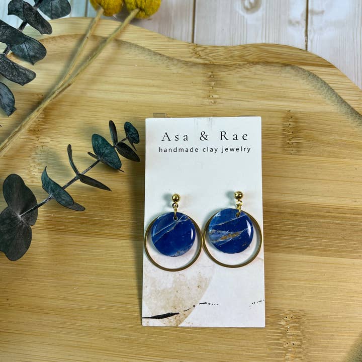 Asa&Rae - Wholesale Dangle Earrings - Gold Ring Circle Dangle14