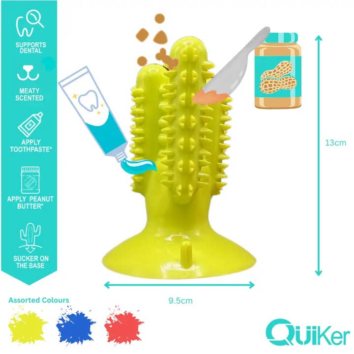 Quiker Pet Products - Wholesale Pet Toy - Dog - Meaty TPR Cactus Dog Toy - 72 Pack Outer1