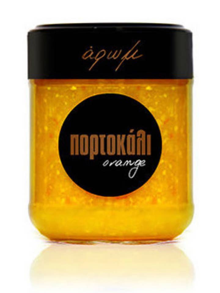 Arom Jam Hele fræset Orange 240gr for engroshandel hos Olive Oil from the Sea