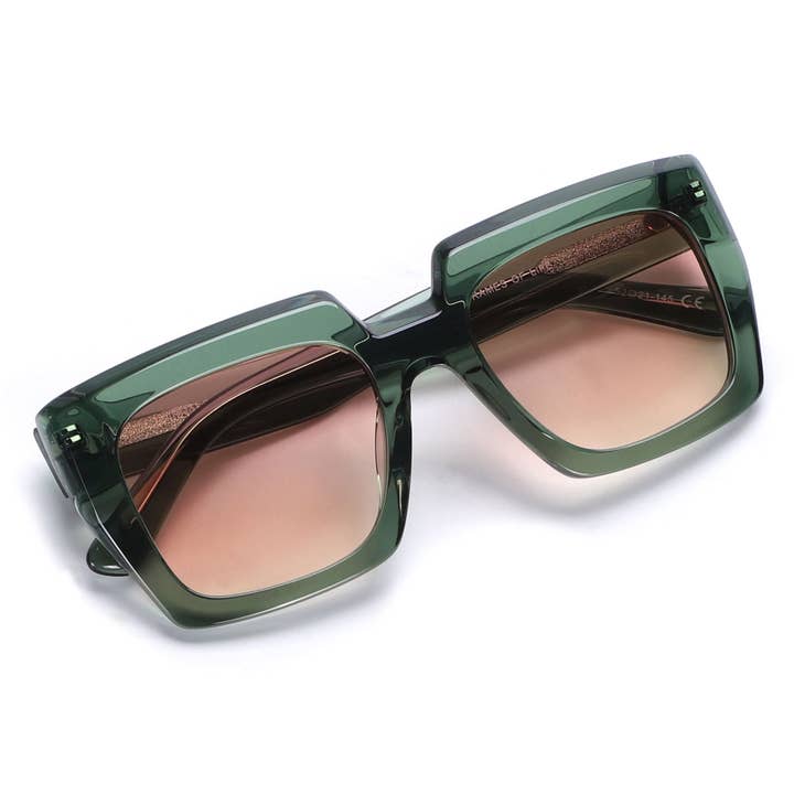 JohNocera - Wholesale Sunglasses - Women's - Dama/Green Orange4