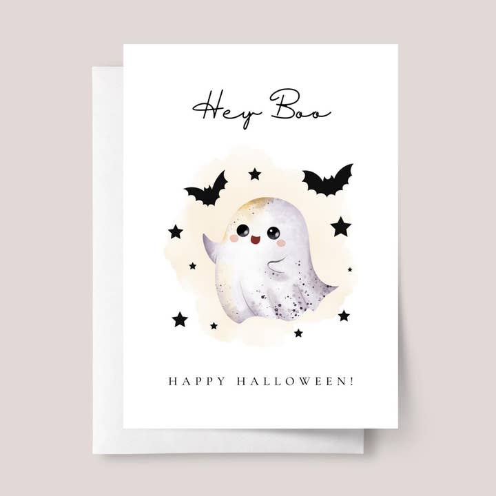 Halloween Card for Grandson/Granddaughter with Cute Ghost for wholesale by Design Sprinkles