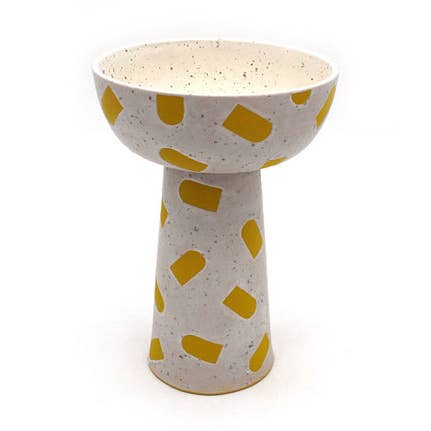 Moonstone Vase with Yellow | Del Norte Studio for wholesale by Del Norte Studio