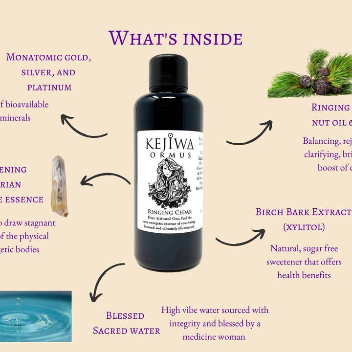 Kejiwa - Wholesale Elixir - Ringing Cedar (Siberian Pine) Ormus1