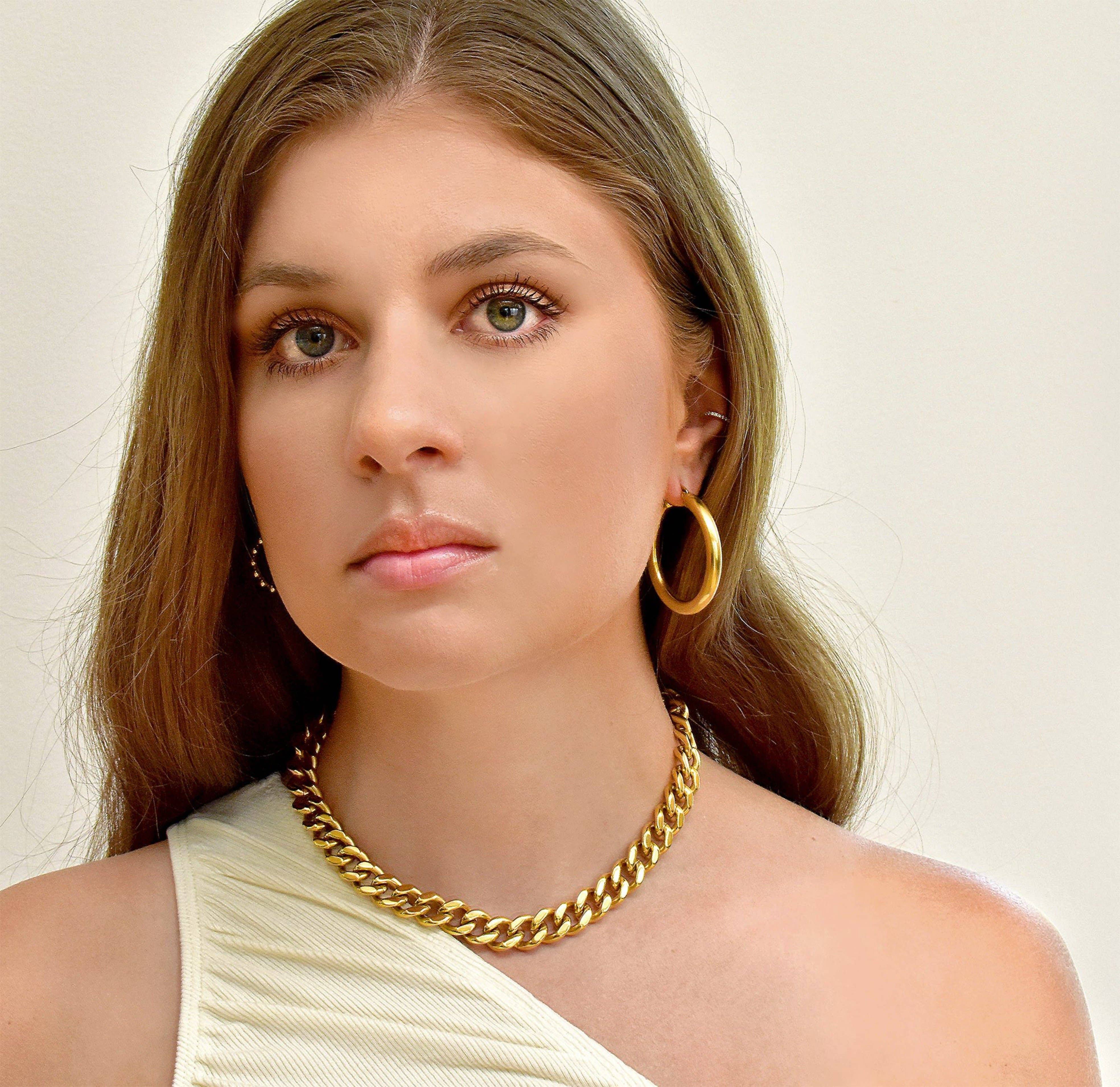 MAI DESIREE – Engroshandel Led/kæde halskæde – ROBERT GULD CUBANSKE KÆDE HALSKÆDE3