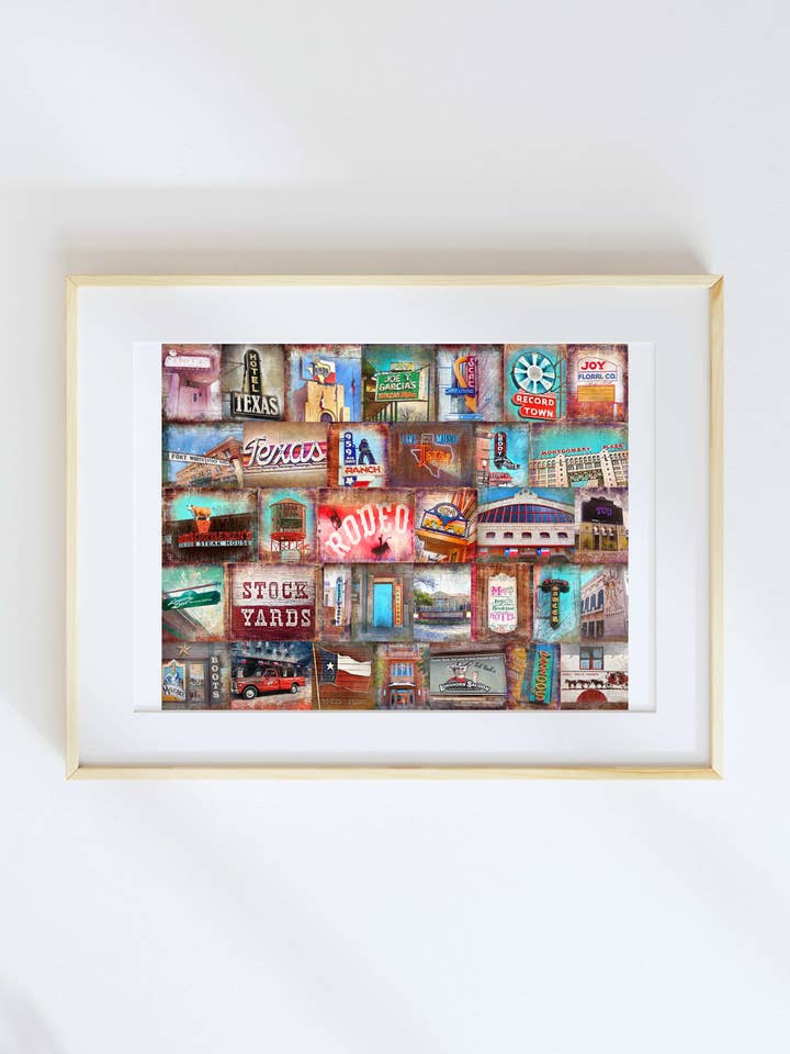 11x14 Fort Worth, Texas pour la vente par Lone Chimney Mercantile