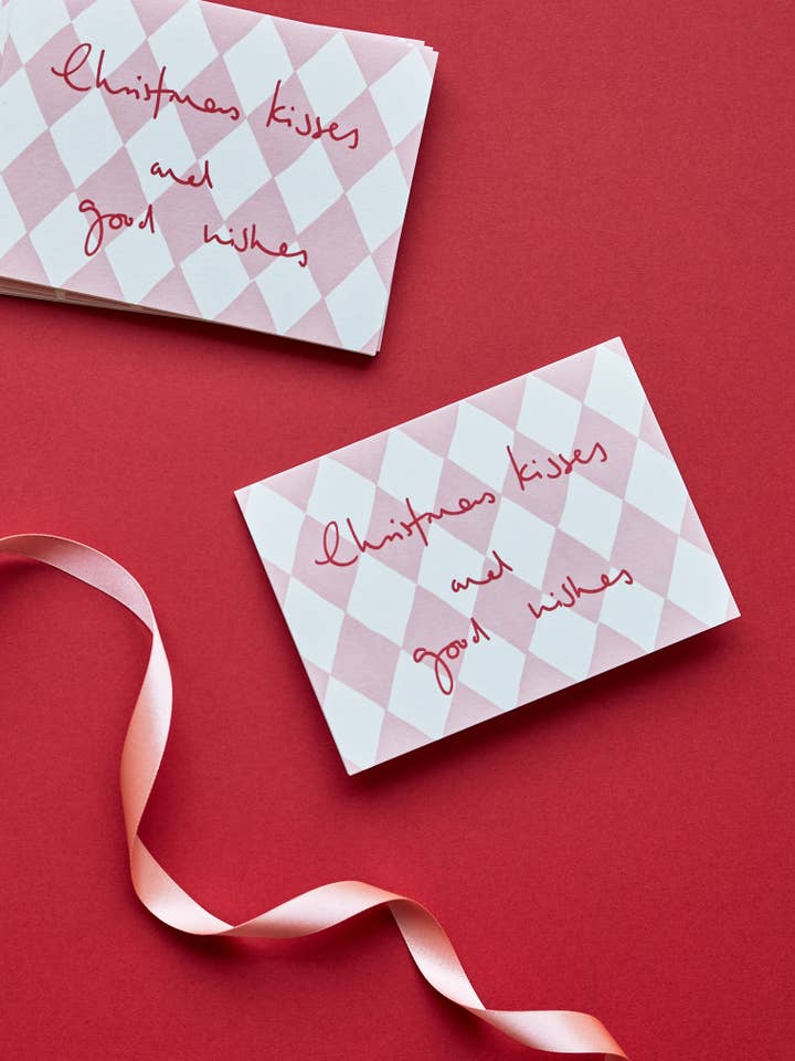 Christmas Kisses Card for wholesale by Heather Evelyn