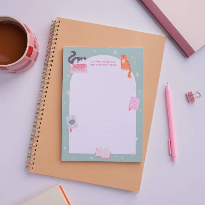 Hopscotch Paper Co. - Wholesale Notepad - Cat Books Notepad – Literature Stationery Gifts2