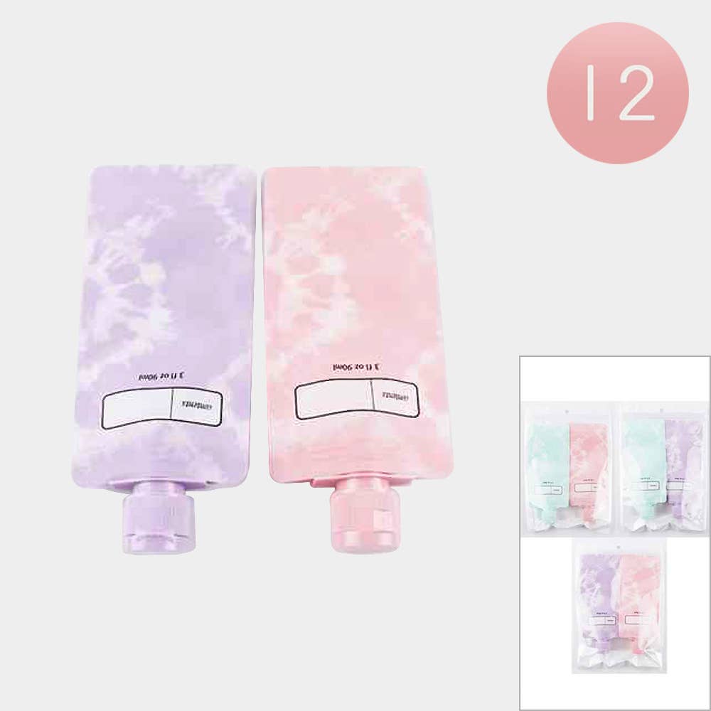 Sensibling Corp. - Wholesale Toiletry Bag - Women's - 12 SET OF 2 - Empty Portable Travel Toiletries Pouch Bags
0