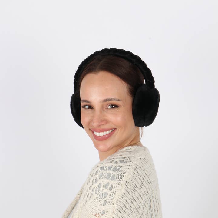 Braided Velvet Earmuff for wholesale by David And Young