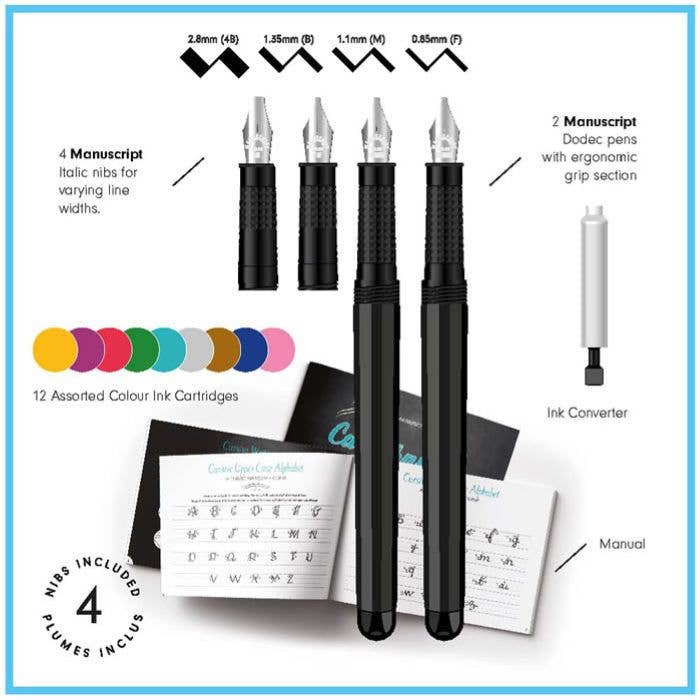 Manuscript - Wholesale DIY Craft Kit - Manuscript Calligraphy Starter Kit - Left Hand2