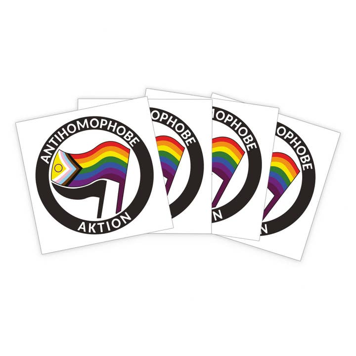 Antihomophobe Action (inter* pride) Sticker for wholesale by Merchbaendchen