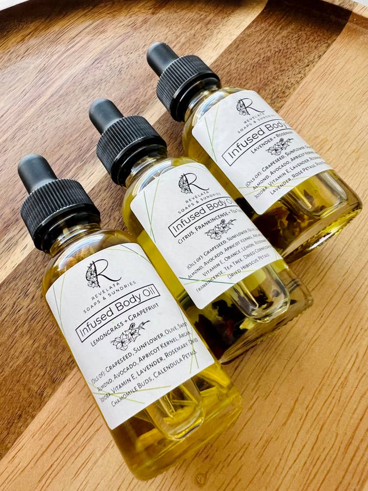 Infused Body Oil for wholesale by Revelata LLC