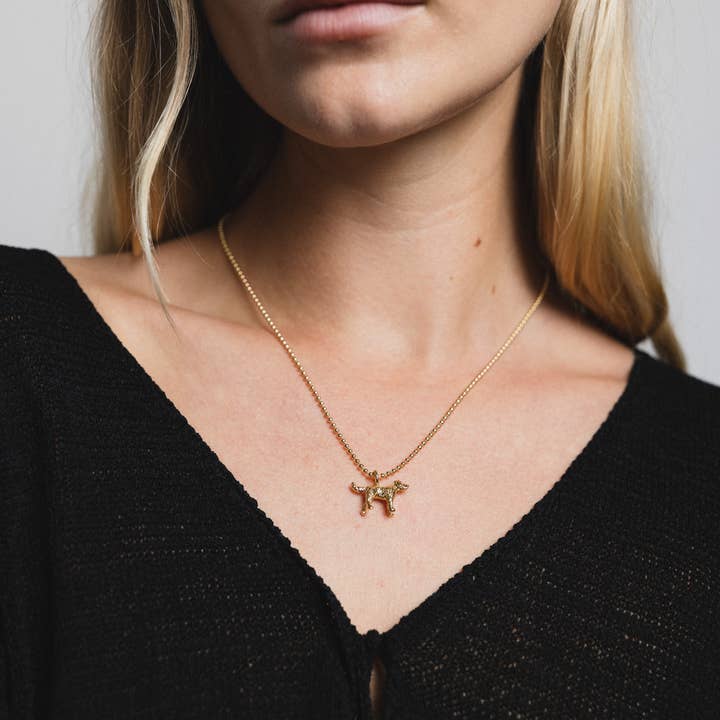Wolf Circus Jewelry – Großhandel Kette mit Anhänger/Charm – Halskette mit Hundeanhänger aus Gold