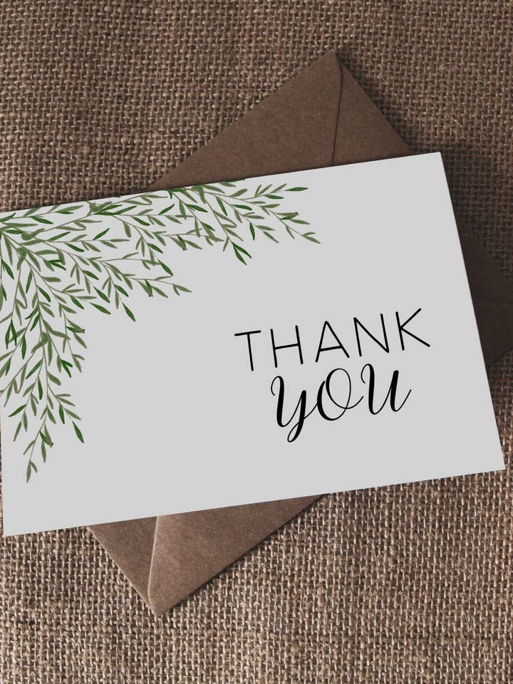 Biglietto di ringraziamento per la vendita all'ingrosso da parte di Daisy & Joy Design