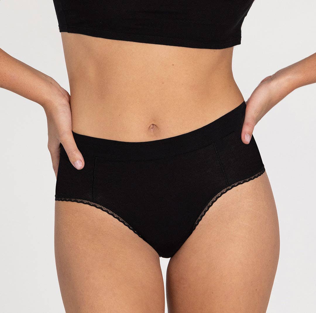 La Coochie – wholesale Underkläder - Dam – Högmidjade trosor i ekologisk bomull0