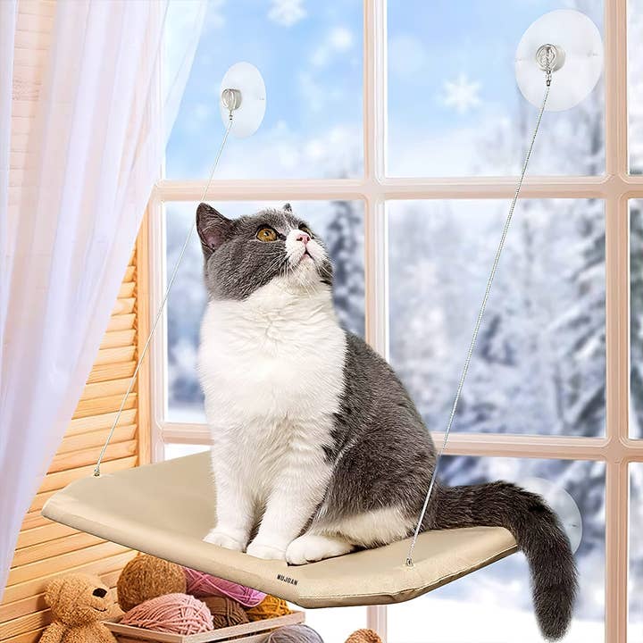 Comoda amaca per gatti montata sulla finestra per il relax degli animali domestici per la vendita all'ingrosso da parte di Mtistanbul LTD