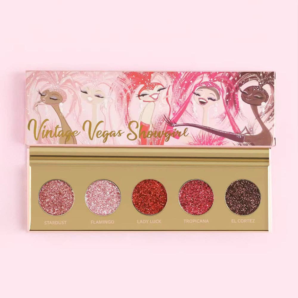 Dafna Beauty – wholesale Lipstick – ‘Vintage Vegas Showgirl' - Pressed Glitter Palette3
