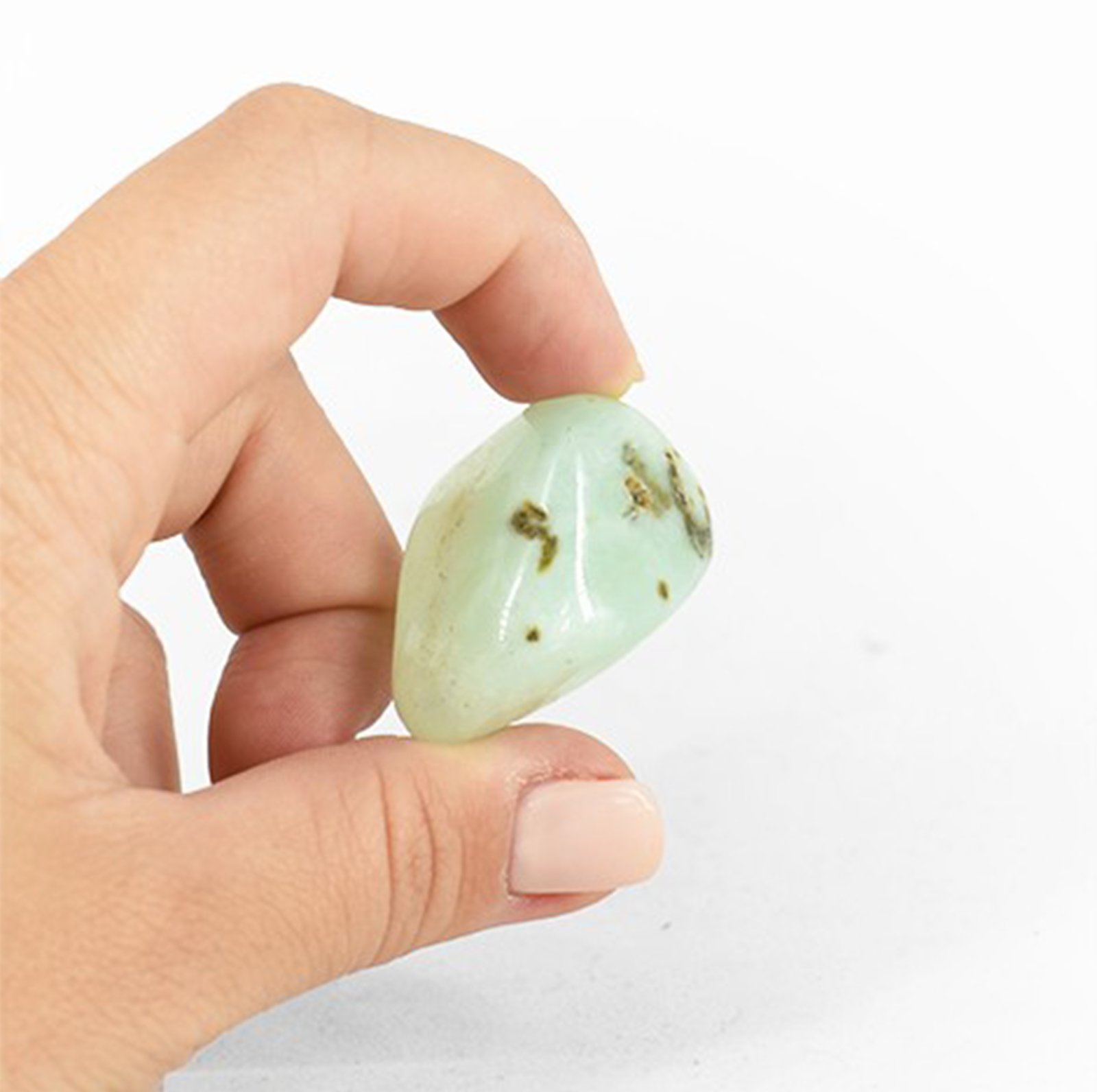 Cardshouse - Wholesale Spiritual Stone/Crystal - Large Tumble Stones - Prehnite (24X) Ancient Wisdom2