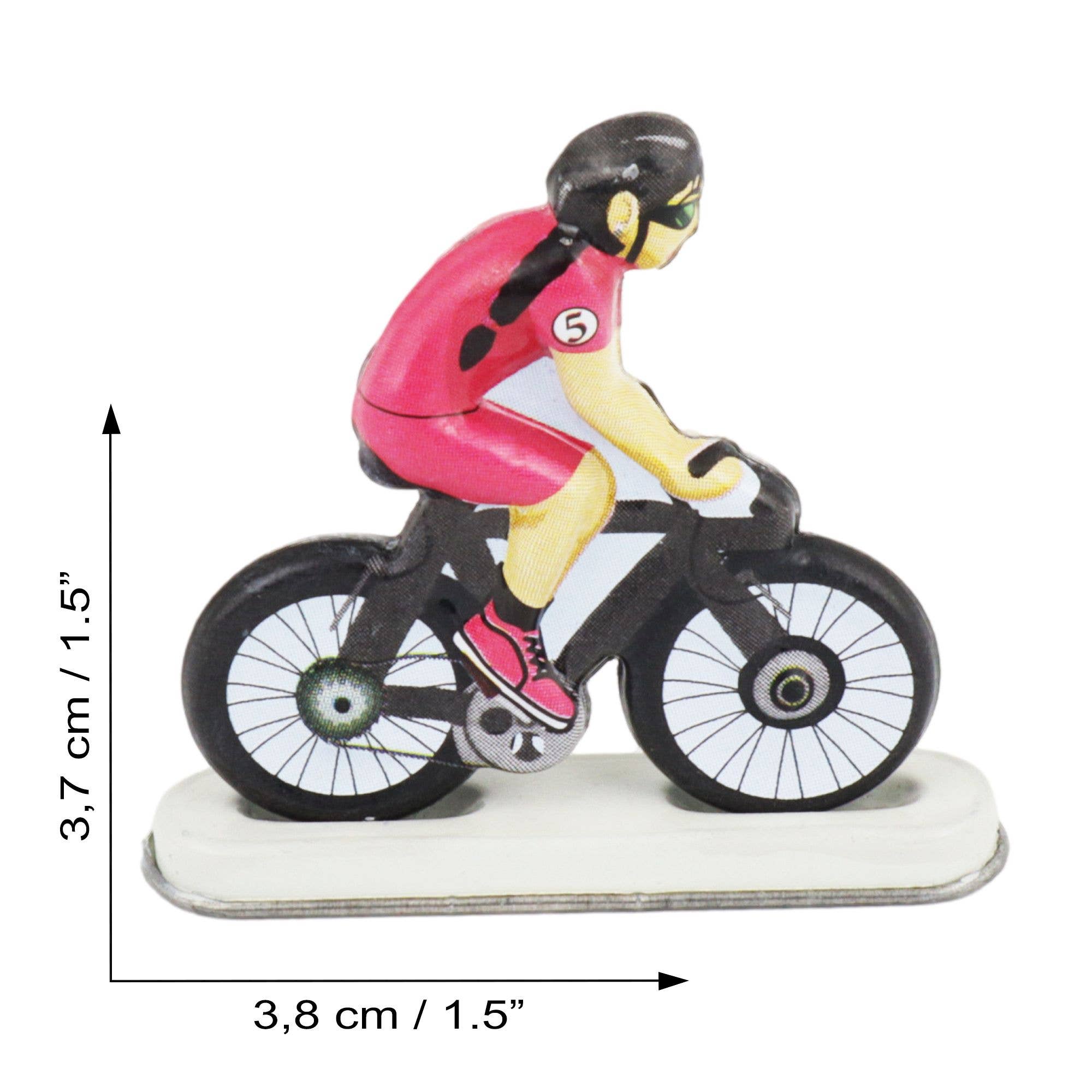Tribal Trade GmbH - Wholesale Decorative Figurine - Tin Toy Mini Bicycle Cyclist 05 Figure Tin Bike4