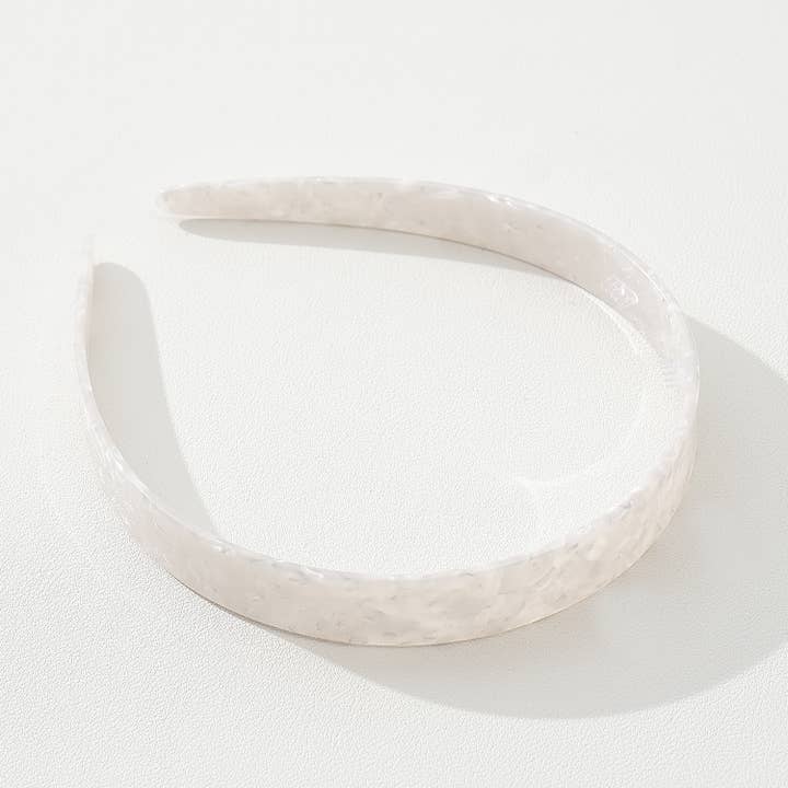 Assorted Core Acetate Skinny Headband | Checkered & Marbled for wholesale on Faire8