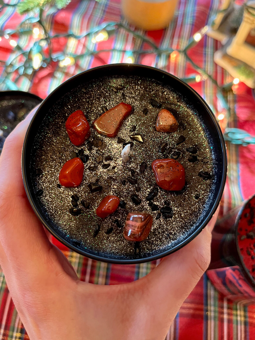 Moonlight & Mindfulness - Wholesale Jar/Filled Candle - Spooky Holiday Scents, Grinch, Nightmare Christmas, Krampus4