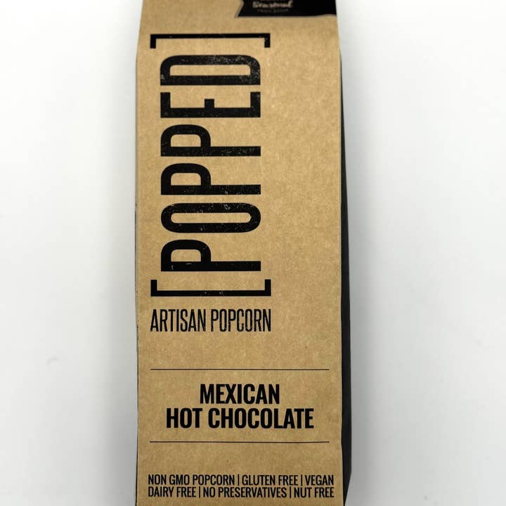 Mexican Hot Chocolate Artisan Popcorn for wholesale by POPPED Artisan Popcorn