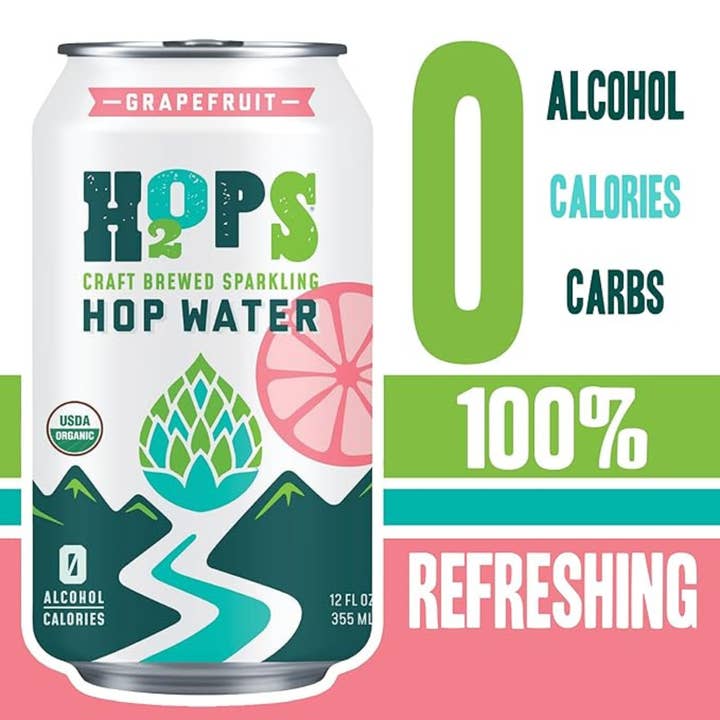 H2OPS - Vendita all'ingrosso Birra analcolica - H2OPS Acqua di Luppolo al Pompelmo Zero Alcol-Zero Cal-Organico