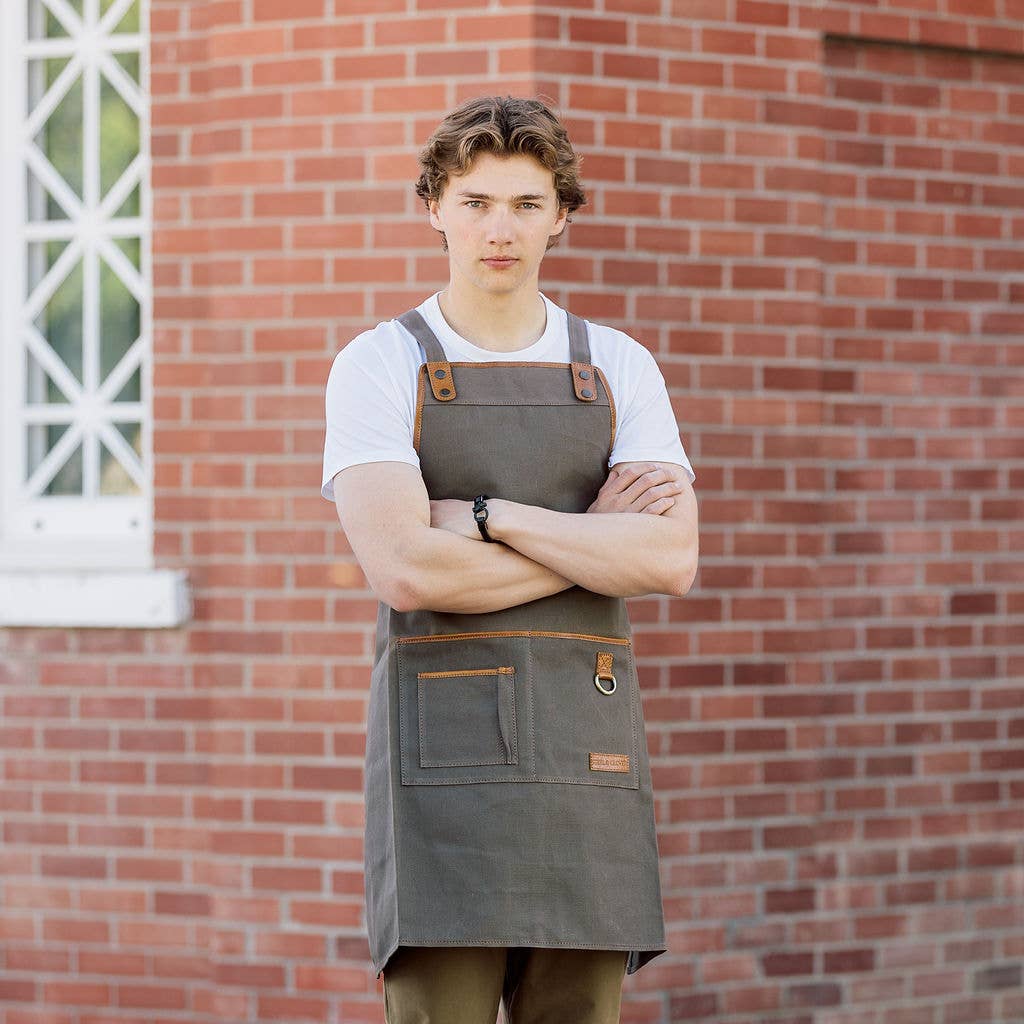 Steel & Clover – Großhandel Schürzen – Townsite Allzweckschürze aus Segeltuch3