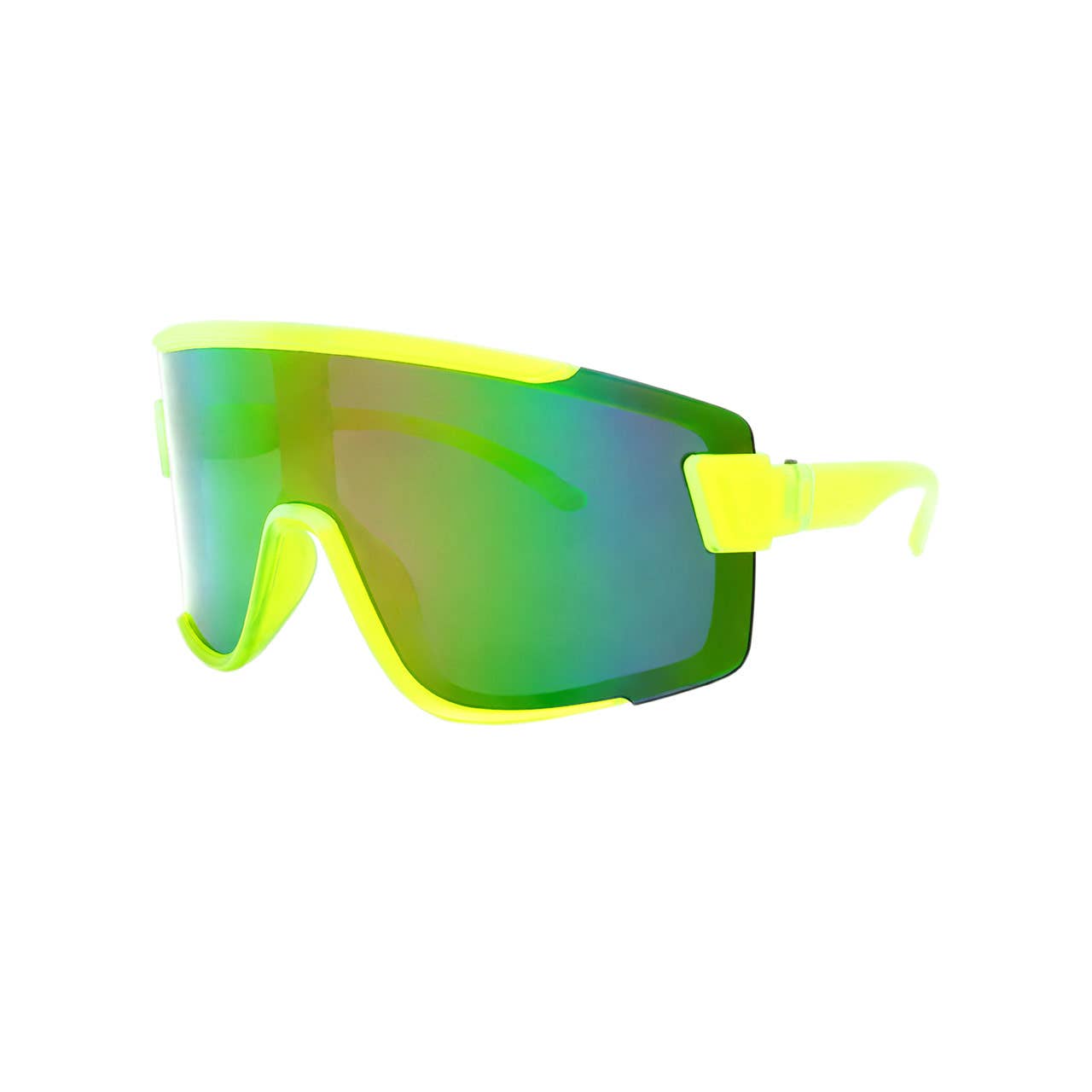 Wholesale Shield Sunglasses Pit Style Mirror Lens Sport Wrap Sunglass