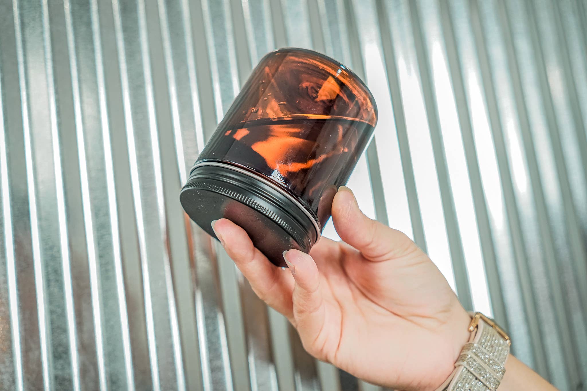 Nature Packaged - Wholesale Jar - Glass Amber 8 Oz Jar6