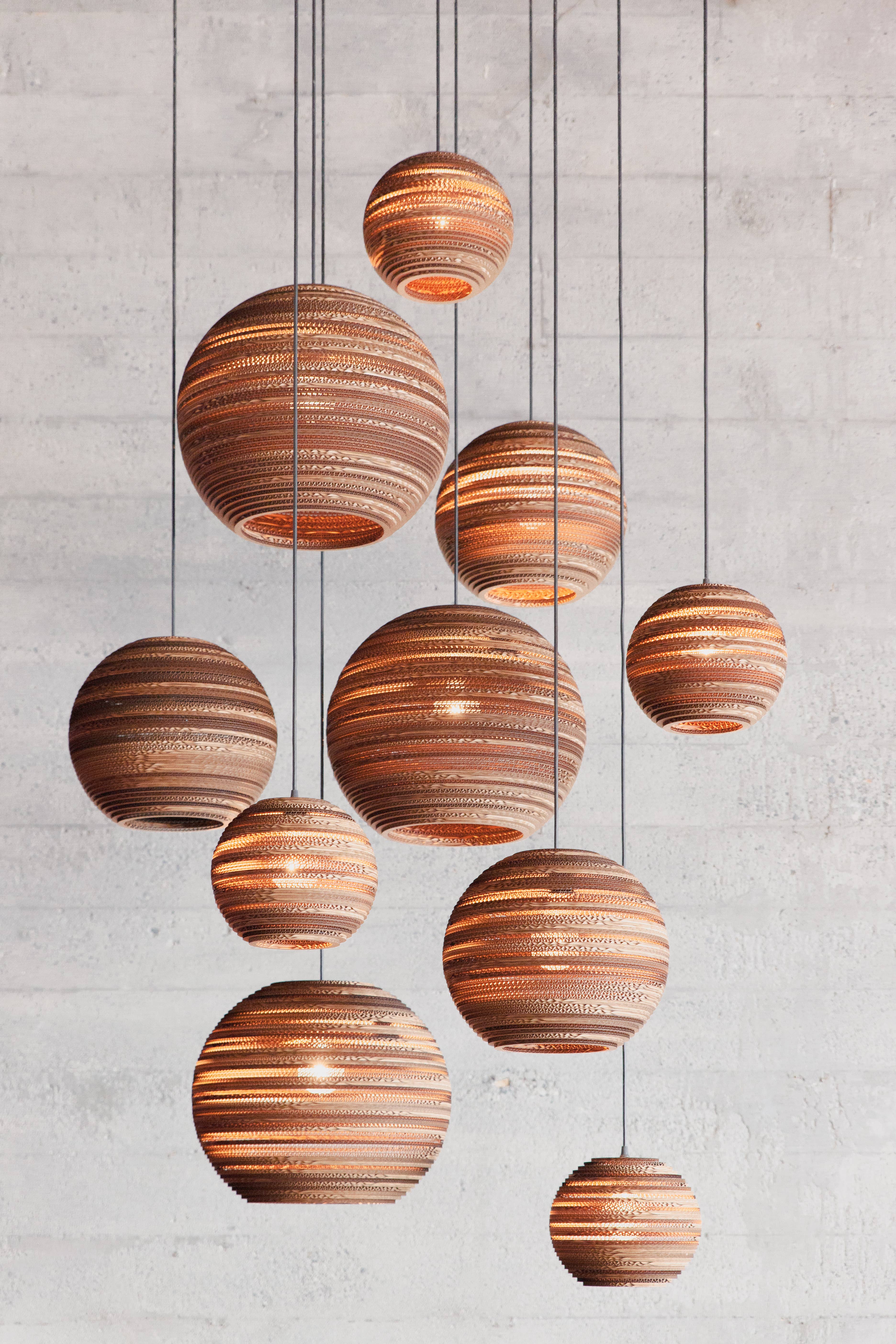 VANMOKUM - Vente Lustre/Suspension - Luminaires suspendus artisanaux GRAYPANTS Scraplights Moon14