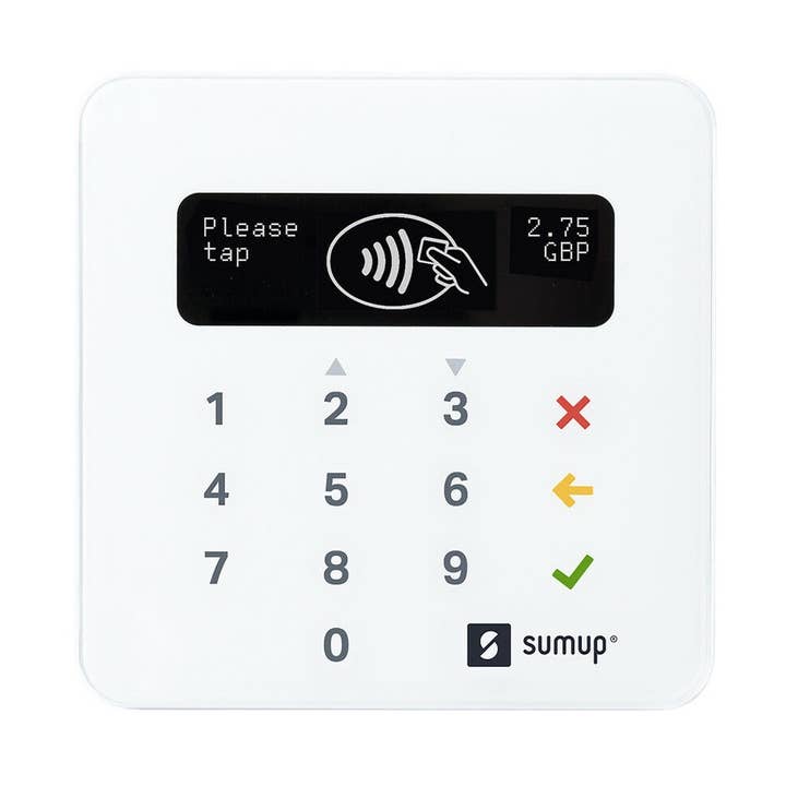 SumUp Air Contactless Card Reader for wholesale by Barcodes For Business
