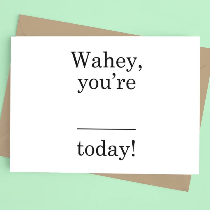 Udfyld emnerne: Wahey Fødselsdag Card for engroshandel hos Penrith Stationers