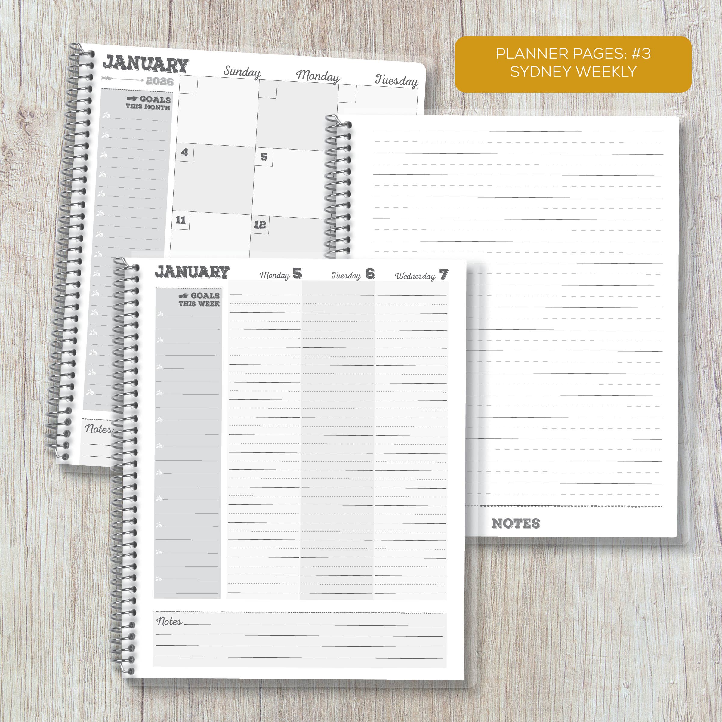 Practical Paper Company - Vente Agendas - Luxe Planners + Onglets et Pochette3