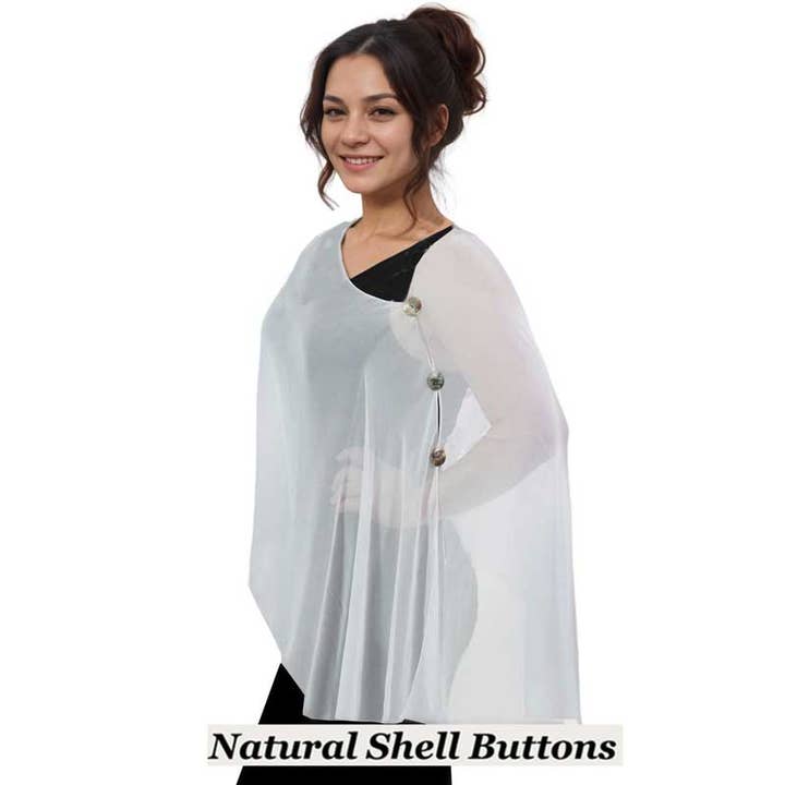 The Magic Scarf Company - Vendita all'ingrosso Poncho - Donna - Poncho/Cappa setosa con sei bottoni6