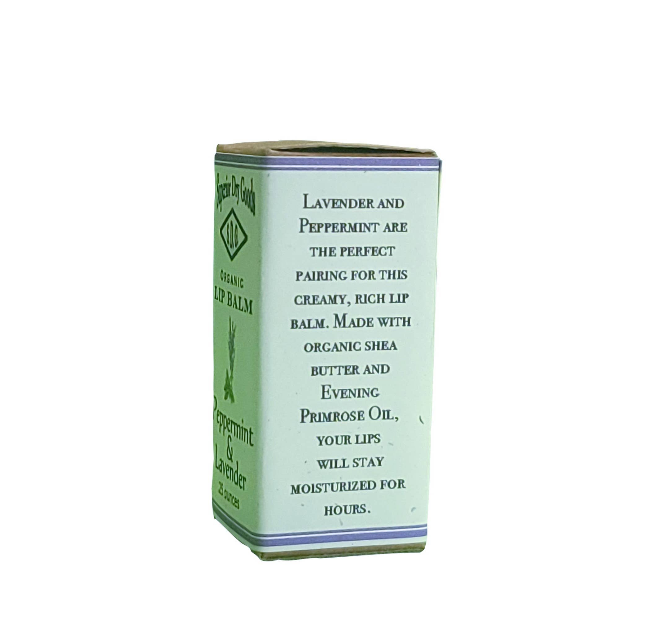 Superior Dry Goods - Wholesale Lip Balm - Peppermint & Lavender Lip Balm | Paperboard Tube | Organic7