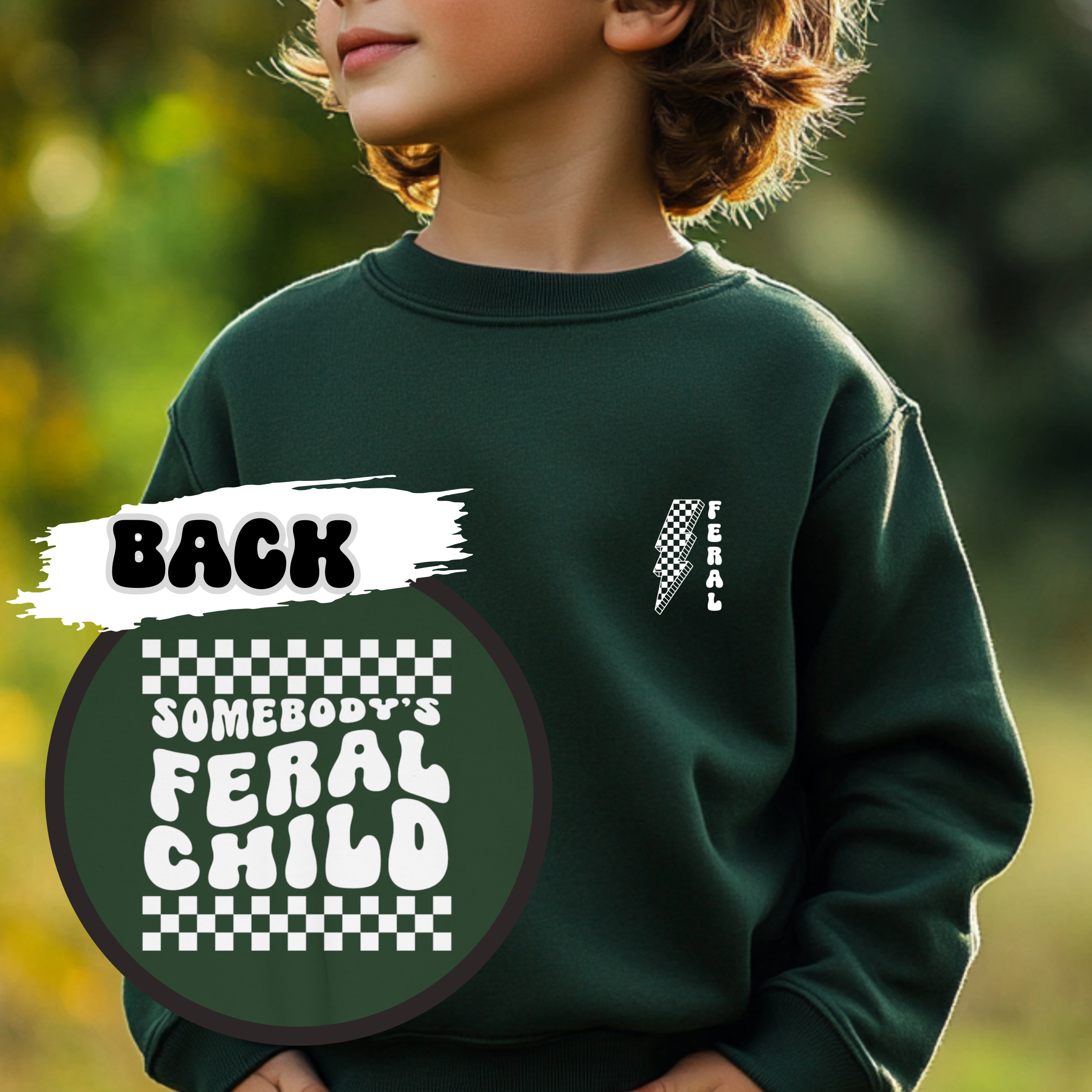 Page and Riggs Designs, LLC - Wholesale Sweatshirt - Kids - Feral Child Sweatshirt6