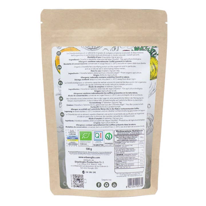Erbavoglio - Wholesale Oral Supplement/Vitamin - Organic Chlorella Tablets1