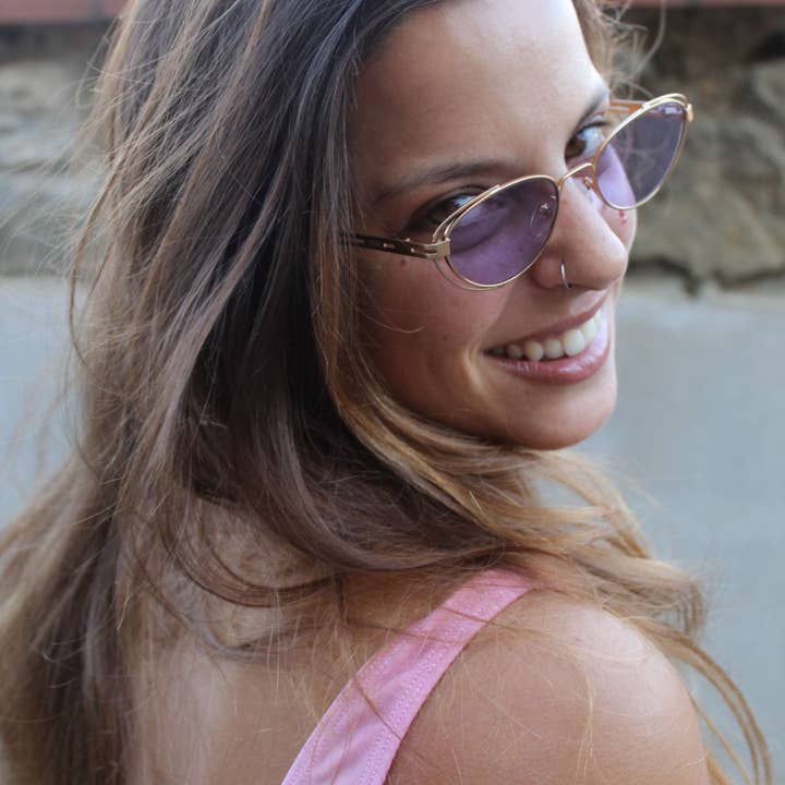 dp69 - Wholesale Sunglasses - Women's - Sunglasses for women and teenagers oval mirror lenses