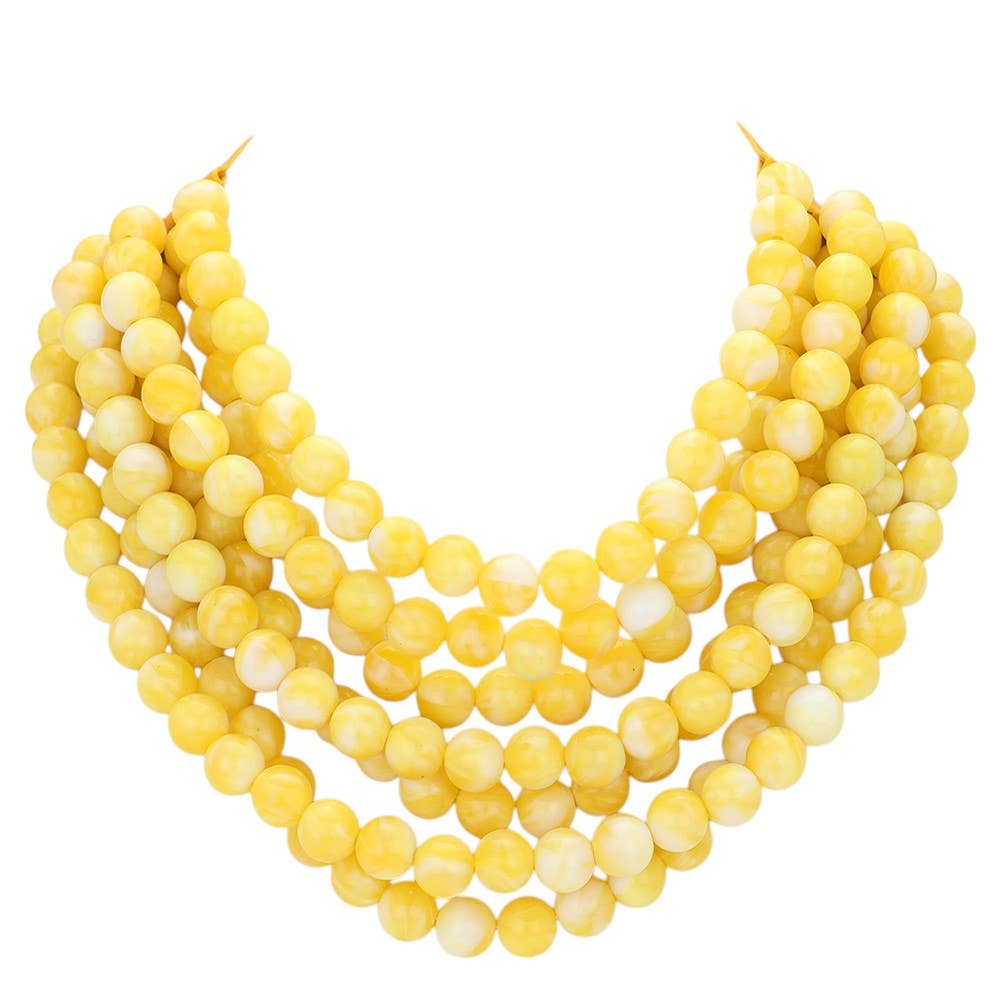 Madeline Love – wholesale Beaded/pearl necklace – Chunky Multi-Strand Beaded Necklace with Magnetic Clasp31