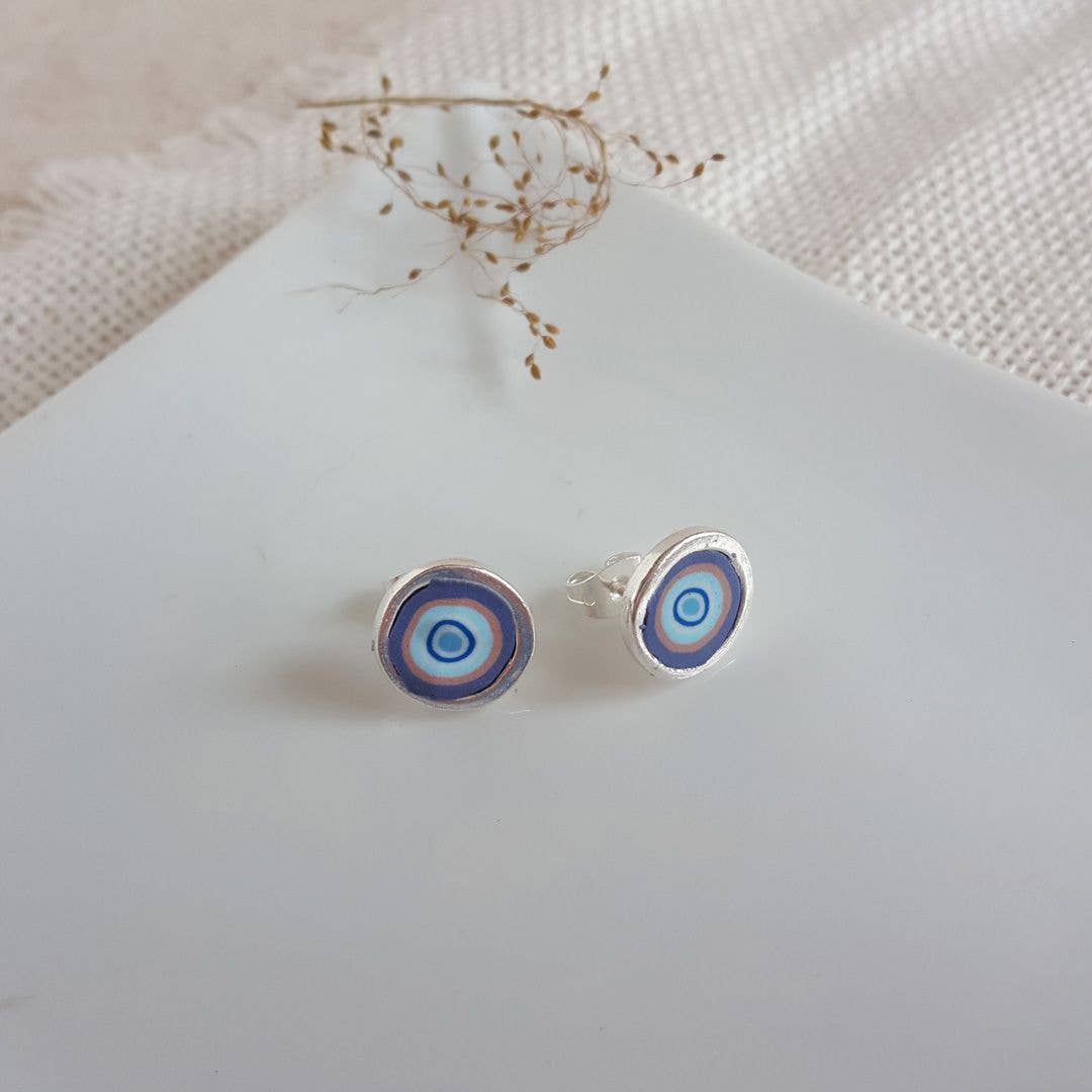 PASTACUITA - Wholesale Knopjes/oorstekers - Handgemaakte oorknopjes van polymeerklei in rustieke stijl12