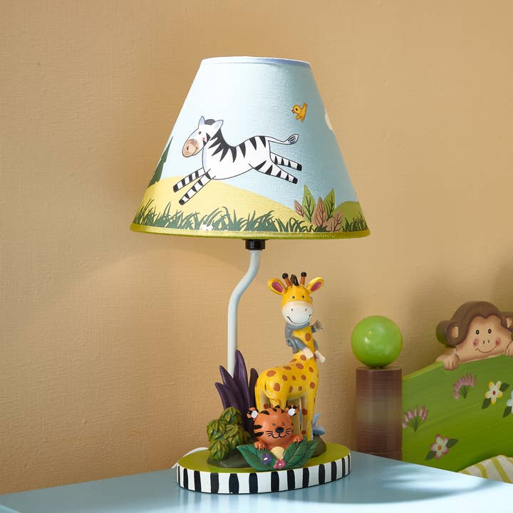 Blue Multi Color Toy Furniture -Sunny Safari Table Lamp for wholesale on Faire