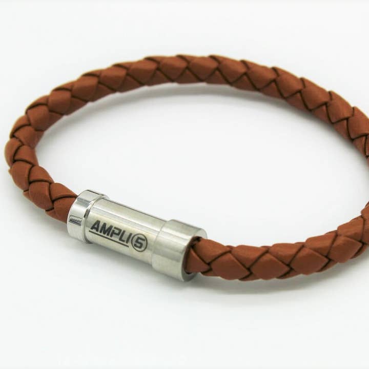 Energy bracelet (light brown) for wholesale by Ampli5 Europe GmbH